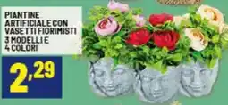 Risparmio Casa Piantine artificiale con vasetti fiorimisti 3 modellie 4 colori offerta