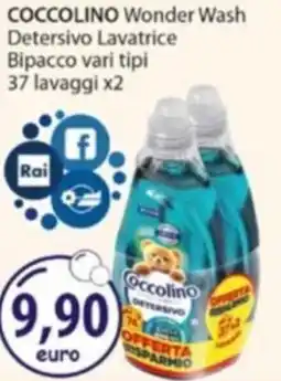 Acqua & Sapone COCCOLINO Wonder Wash Detersivo Lavatrice Bipacco offerta