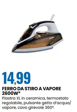 Eurospin Ferro da stiro a vapore 2600W offerta