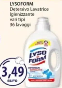 Acqua & Sapone LYSOFORM Detersivo Lavatrice Igienizzante offerta