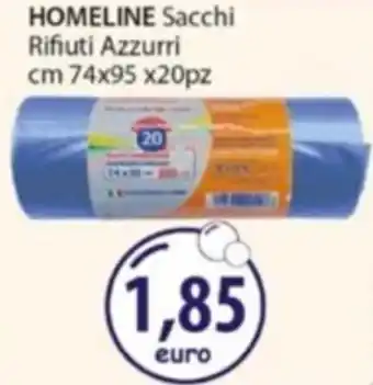 Acqua & Sapone HOMELINE Sacchi Rifiuti Azzurri offerta