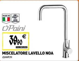 Miscelatore lavello noa Paini