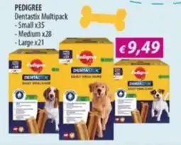 Acqua & Sapone PEDIGREE Dentastix Multipack Small x35, Medium x28, Large x21 offerta