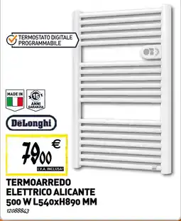 Tecnomat Termoarredo elettrico alicante 500 W L540xH890 MM offerta