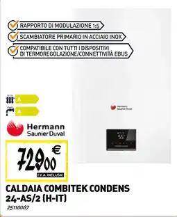Tecnomat Caldaia combitek condens 24-AS/2 (H-IT) offerta