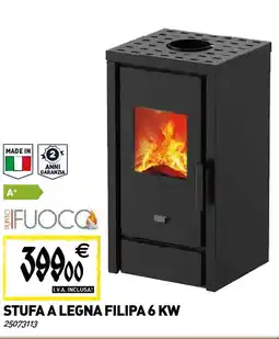 Tecnomat Stufa a legna filipa 6 KW offerta