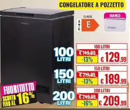 Satur Congelatore a pozzetto offerta