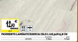 Tecnomat Pavimento laminato quercia cold L128,5xH15,8 CM offerta