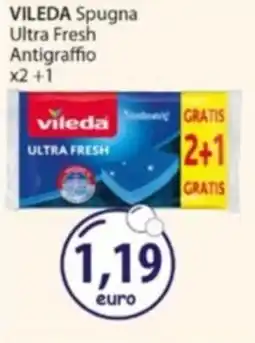 Acqua & Sapone VILEDA Spugna Ultra Fresh Antigraffio x2+1 offerta