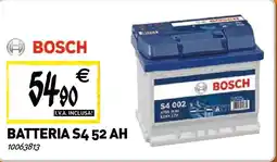 Tecnomat Bosch batteria S4.52 AH offerta