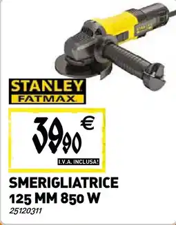 Tecnomat STANLEY Smerigliatrice 125 MM 850W offerta