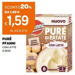 Ekom Pure pfanni con latte offerta
