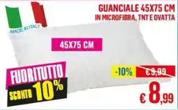 Satur Guanciale 45x75 cm in microfibra, tnte ovatta offerta