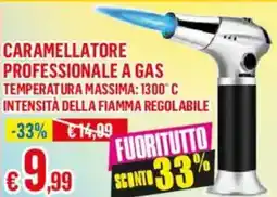 Satur Caramellatore professionale a gas temperatura massima: 1300° c intensità della fiamma regolabile offerta