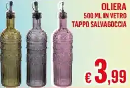 Satur Oliera in vetro tappo salvagoccia offerta
