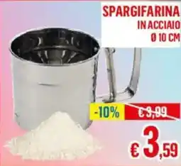Satur Spargifarina in acciaio ø10 cm offerta