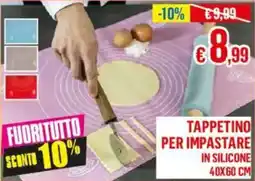Satur Tappetino per impastare in silicone 40x60 cm offerta
