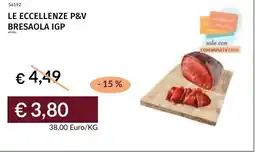 Prezzemolo e Vitale Le eccellenze p&v bresaola igp offerta