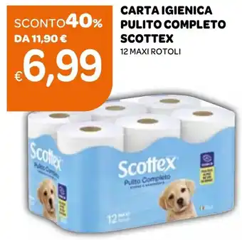 Ekom Carta igienica pulito completo SCOTTEX offerta