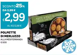 Ekom Polpette di merluzzo alla mediterranea offerta