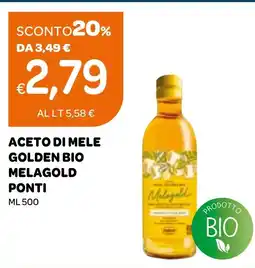 Ekom Aceto di mele golden bio melagold PONDI offerta