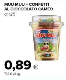Tigre Amico Muu muu + confetti al cioccolato CAMEO offerta