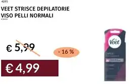 Prezzemolo e Vitale Veet strisce depilatorie viso pelli normali offerta