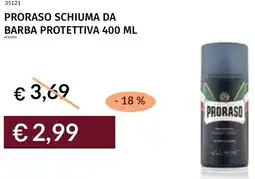 Prezzemolo e Vitale Proraso schiuma da barba protettiva offerta