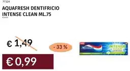 Prezzemolo e Vitale Aquafresh dentifricio intense clean offerta