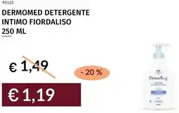 Prezzemolo e Vitale Dermomed detergente intimo fiordaliso offerta
