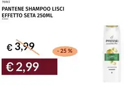 Prezzemolo e Vitale Pantene shampoo lisci effetto seta offerta