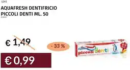Prezzemolo e Vitale Aquafresh dentifricio piccoli denti offerta