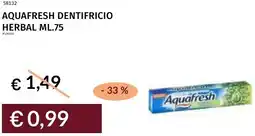 Prezzemolo e Vitale Aquafresh dentifricio herbal offerta