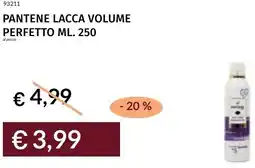Prezzemolo e Vitale Pantene lacca volume perfetto offerta