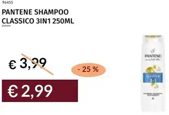 Prezzemolo e Vitale Pantene shampoo classico 3in1 offerta