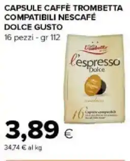 Tigre Amico Capsule caffè trombetta compatibili nescafé dolce gusto offerta