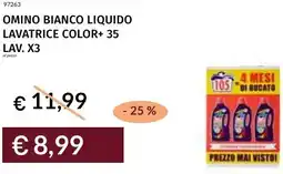 Prezzemolo e Vitale Omino bianco liquido lavatrice color+ 35 offerta