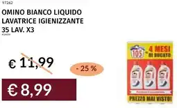 Prezzemolo e Vitale Omino bianco liquido lavatrice igienizzante offerta