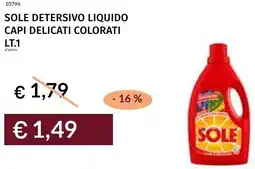 Prezzemolo e Vitale Sole detersivo liquido capi delicati colorati offerta