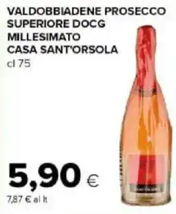 Tigre Amico Valdobbiadene prosecco superiore docg millesimato CASA SANT'ORSOLA offerta