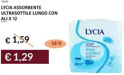 Prezzemolo e Vitale Lycia assorbente ultrasottile lungo con ali x 12 offerta