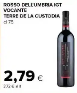 Tigre Amico Rosso dell'umbria igt vocante TERRE DE LA CUSTODIA offerta