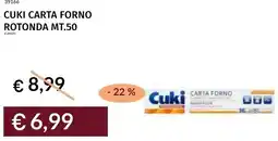 Prezzemolo e Vitale Cuki carta forno rotonda mt.50 offerta
