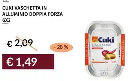 Prezzemolo e Vitale Cuki vaschetta in alluminio doppia forza offerta