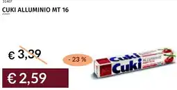 Prezzemolo e Vitale Cuki alluminio mt 16 offerta