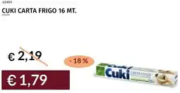 Prezzemolo e Vitale Cuki carta frigo 16 mt. offerta