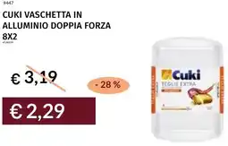Prezzemolo e Vitale Cuki vaschetta in alluminio doppia forza offerta