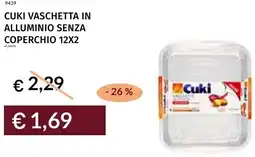 Prezzemolo e Vitale Cuki vaschetta in alluminio senza coperchio 12x2 offerta