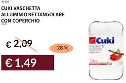 Prezzemolo e Vitale Cuki vaschetta alluminio rettangolare con coperchio offerta