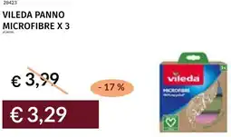 Prezzemolo e Vitale Vileda panno microfibre x 3 offerta